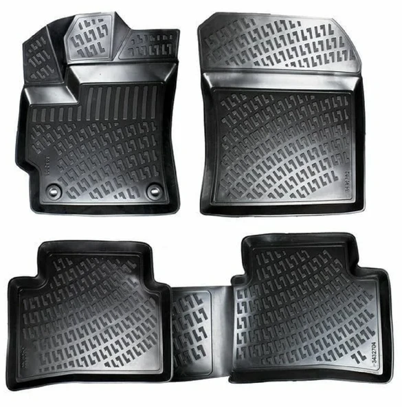 Rizline Toyota Corolla Sedan 2019 Sonrası Uyumlu 3D Havuzlu Paspas Benzin & Lpg için