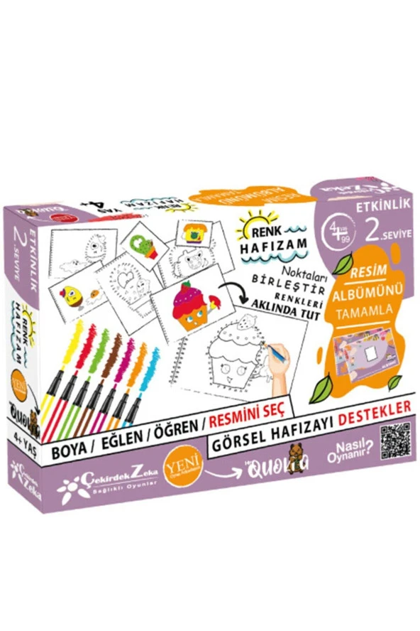 Çekirdek Zeka Noktaları Birleştir Renk Hafızam Etkinlik Oyunu