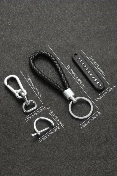 ® Anahtarlığa TakılabilenTelefon Numarası Etiketli Numaratörlü Anahtarlık - 5