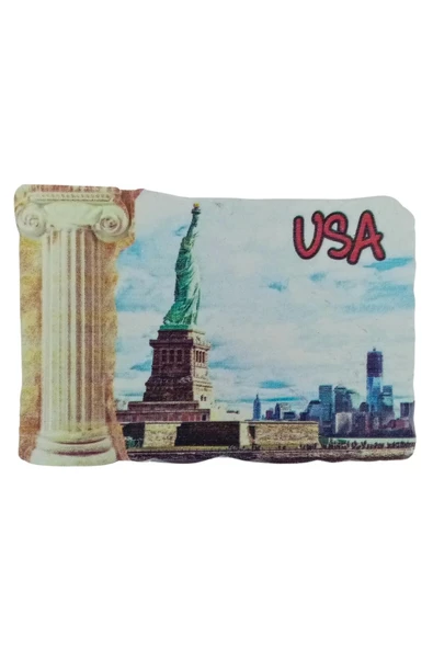 Amerika Birleşik Devletleri USA Temalı Sütun Magnet - 3