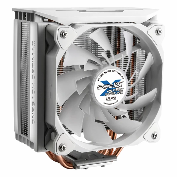 Zalman CNPS10X Optima II RGB AM5/1700P Beyaz İşlemci Hava Soğutucu - Resim 2