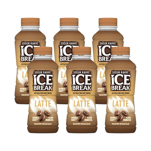 Ülker Ice Break Latte 375 ml 6 lı ürün görseli