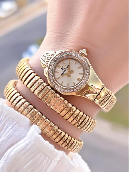 Daniel Klein Yeni Sezon Dolamalı Çelik Kordon 3 Atm 2 Yıl Garantili Kadın Kol Saati+Bileklik 10085.3 ürün görseli