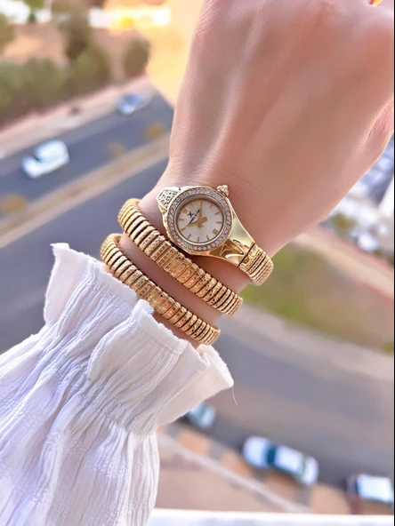 Daniel Klein Yeni Sezon Dolamalı Çelik Kordon 3 Atm 2 Yıl Garantili Kadın Kol Saati+Bileklik 10085.3 - Resim 2