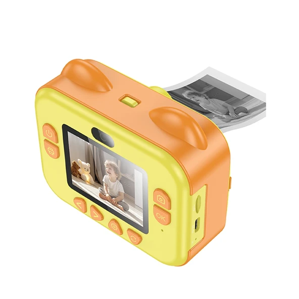Hoco DV204 IPS HD Ekranlı Çift Kameralı Fotoğraf Çıkartma Özellikli Çocuk Kamerası - 2