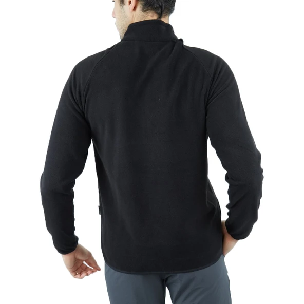 Alpinist Gamma Fermuarlı Erkek Polar Sweet Siyah (600508) - 3
