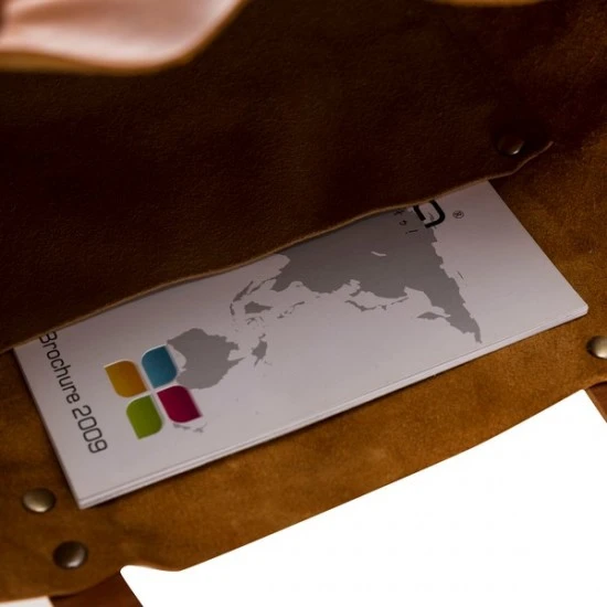 Moon Deri Kadın Çantası Büyük Boy G19 Taba - 5