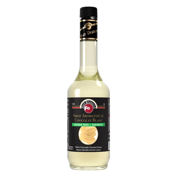 FO Beyaz Çikolata Aromalı Şurup - Şekersiz 700 ml