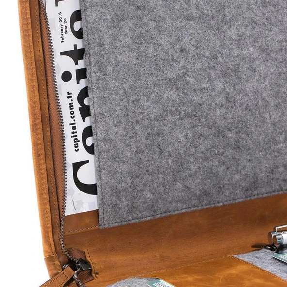 Sparta Apple MacBook Uyumlu Deri Çanta G19 Taba - 3