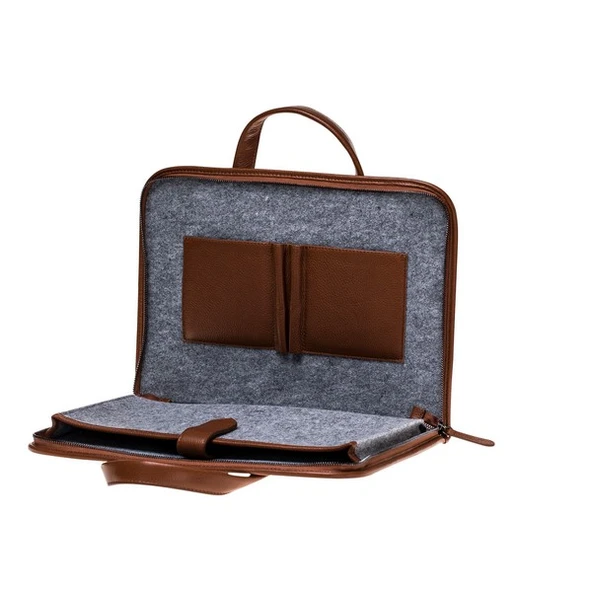 Barchello Pergamon Deri Laptop Çantası RST2 Taba - 3