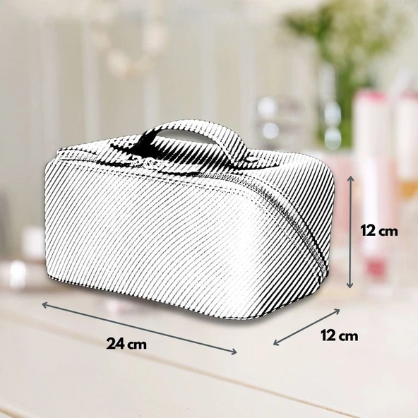 Ella Kadın Seyahat Kozmetik Bakım Makyaj Çantası Organizer Orange - 4