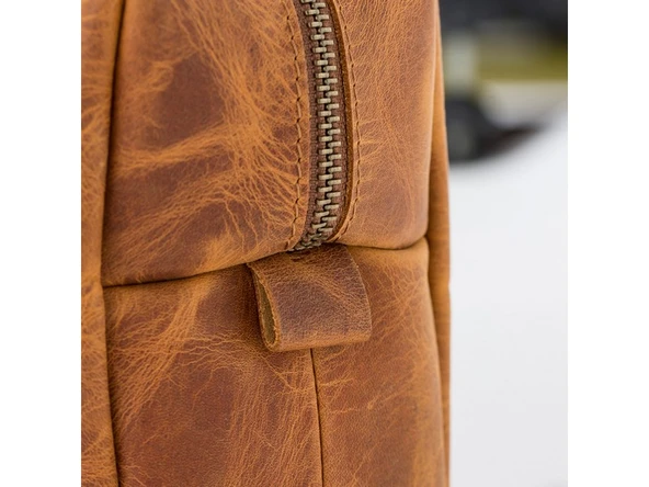 Deri Bakım Ve Seyahat Çantası, L Beden, G19 Taba - 3