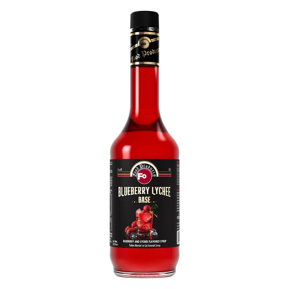 FO Yaban Mersini ve Liçi Aromalı Baz Şurup 700 ml - 1