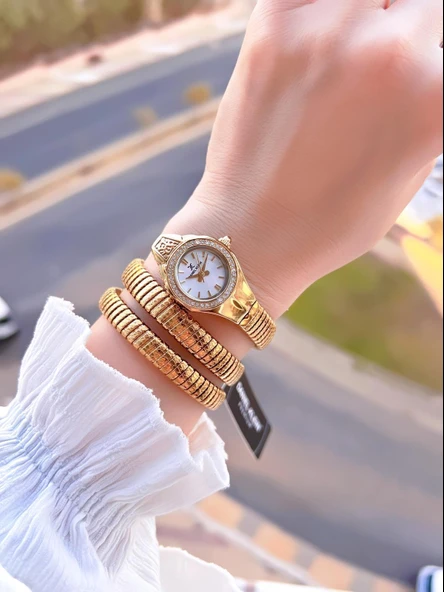 Daniel Klein Yeni Sezon Dolamalı Çelik Kordon 3 Atm 2 Yıl Garantili Kadın Kol Saati+Bileklik 10085.2 - Resim 2