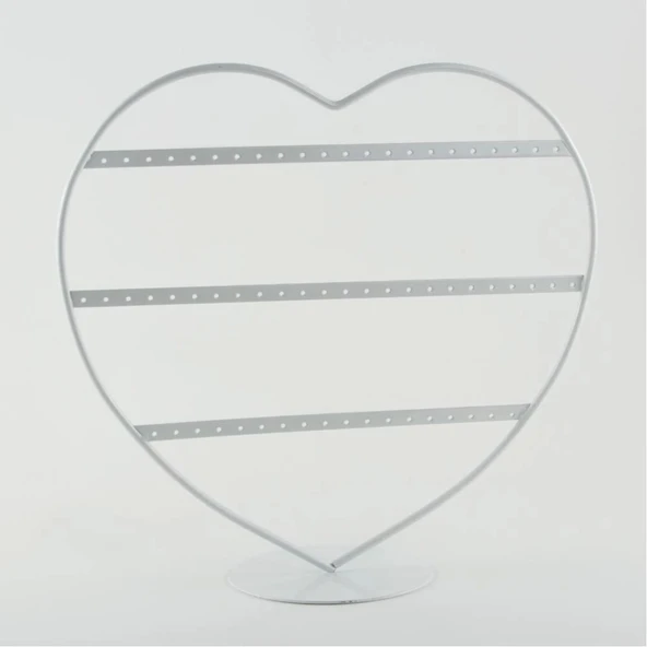 İthal Metal Beyaz Renk 32x27Cm Küpe Standı