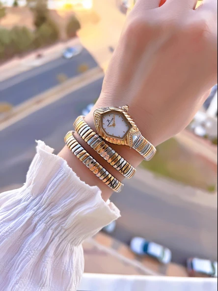 Daniel Klein Yeni Sezon Dolamalı Çelik Kordon 3 Atm 2 Yıl Garantili Kadın Kol Saati+Bileklik 10084.4 - Resim 2