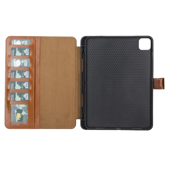 Apple iPad Pro 3.nesil Uyumlu 11 inç Deri Kılıf ETO RST2EF Taba - 5