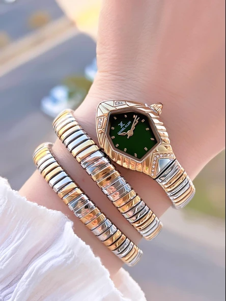 Daniel Klein Yeni Sezon Dolamalı Çelik Kordon 3 Atm 2 Yıl Garantili Kadın Kol Saati+Bileklik 10084.5 ürün görseli