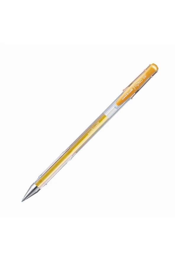 Uni-ball Signo Fine Jel Mürekkepli Roller Kalem 0.8mm Altın Um-100 (12 Li Paket) - 2