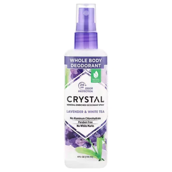 Crystal Lavanta ve Beyaz Çaylı Deodorant Sprey 118 ML ürün görseli