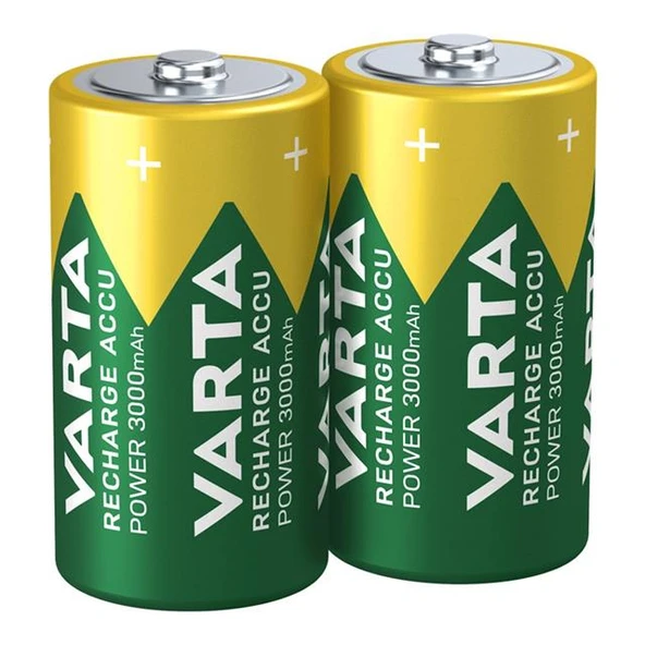 Varta HR14 3000Mah C Orta Boy 1.2 Volt Ni-Mh Şarjlı Pil 2Li Paket (Şarj Edilebilir) - 2