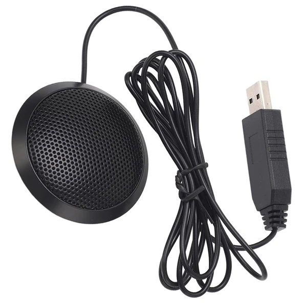 Haiki HK-102 USB 1.5 Metre Kablolu Masaüstü Toplantı Podcast Mikrofonu - Resim 3