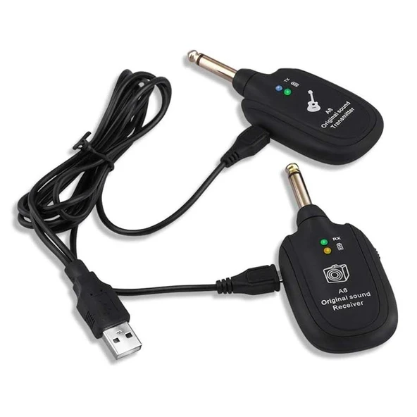 Magicvoice MV-19583 Uhf Gitar Tip Kablosuz Amfi Ve Enstrüman Kablosuz Mikrofonu ürün görseli 1