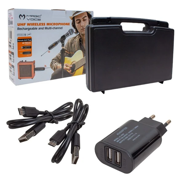 Magicvoice MV-19586 Uhf Gitar Tip Kablosuz Mikrofon - Resim 3