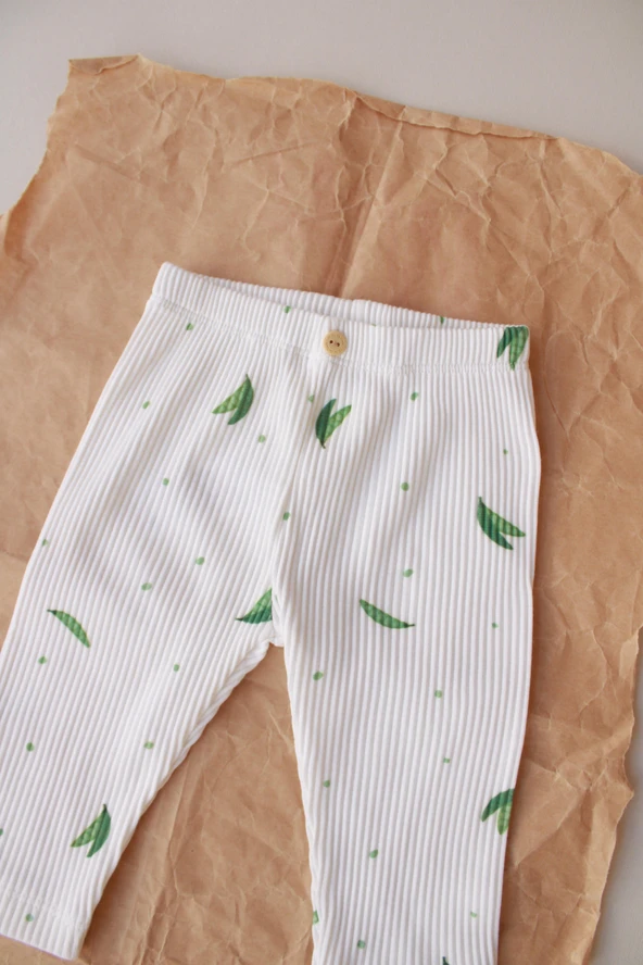 Bezelye Baskılı Tayt - Resim 2