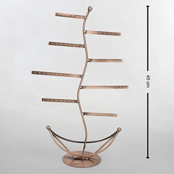 İthal Metal Siyah Renk 46x28 Cm Küpe Standı