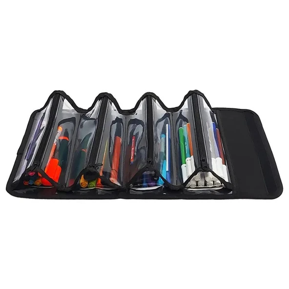 X-CASE KALEM CANTASI DORT GOZLU MAVI XC-N01 - Resim 2