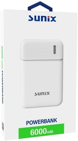 Sunix PB-21 Beyaz 6000 mAh Powerbank Teşhir - 3