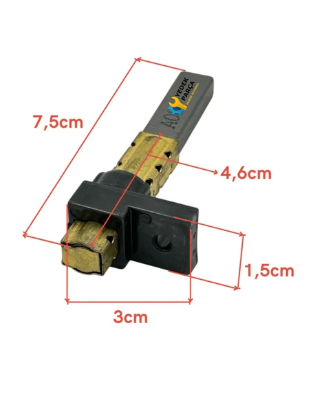Karcher Uyumlu NT 501 Süpürge Motor Kömürü (Ölçüleri Kontrol Ediniz) - Resim 2
