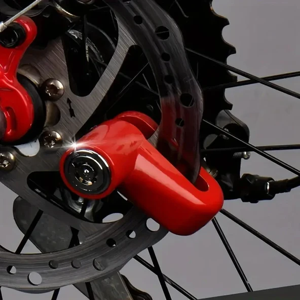 Trend Store Motosiklet Disk Fren Kilidi Dağ Bisiklet Anahtarlı Kilit Alaşım Dövme Çelik