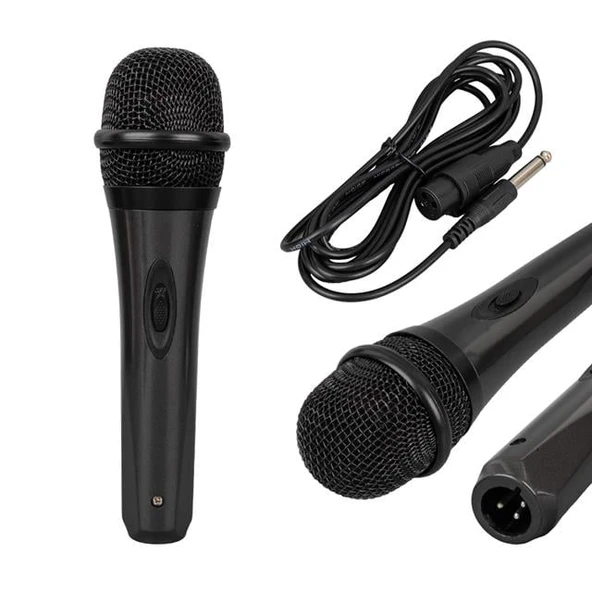 Magicvoice MV-21632 Dinamik Profesyonel EL Mikrofonu 3 Metre Kablolu - 1