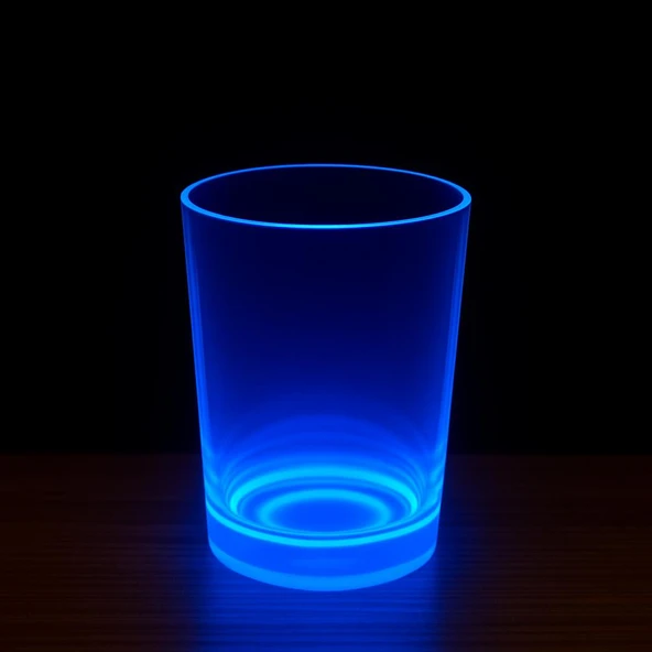 PartyGlow Neon Mavi Bardak 8.5 x 10.5 cm - 1