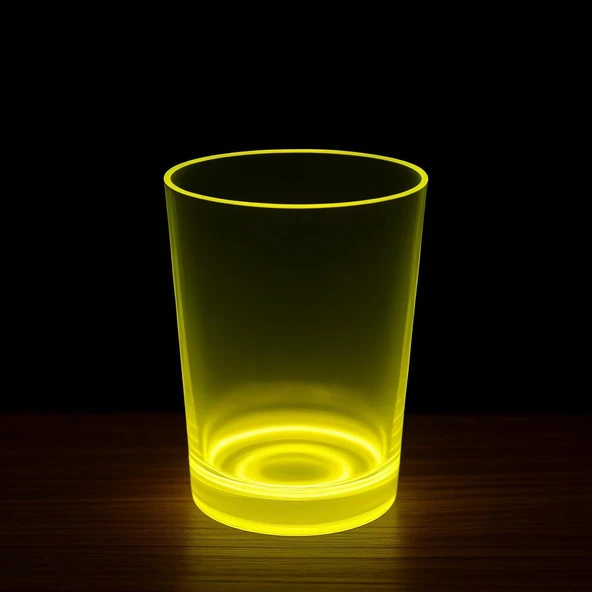 PartyGlow Neon Sarı Bardak 8.5 x 10.5 cm - 1