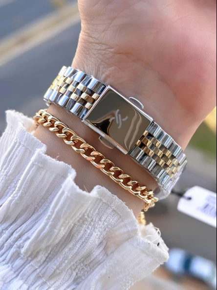 Daniel Klein Çelik Kordon 30 Mt Suya Dayanıklı Kadın Kol Saati+Bileklik BYN.10953.3 - 3