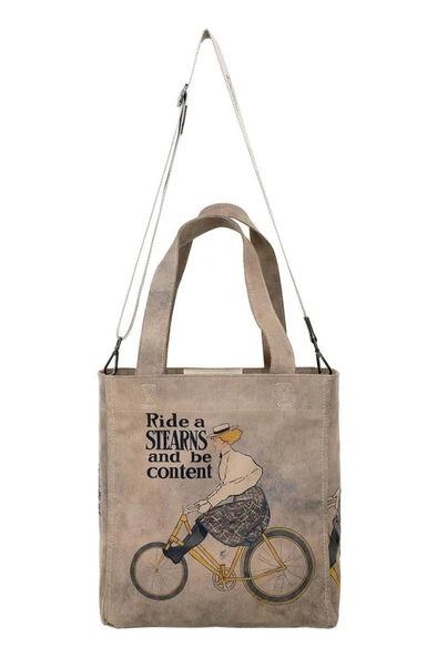 Kadın Vegan Deri Gri Large Tote Bag - Rider Woman Tasarım - 8
