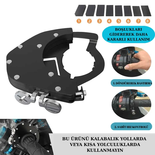 Trend Store Motosiklet Hız Sabitleme Cruise Control Gaz Kilidi Tutucu - 3