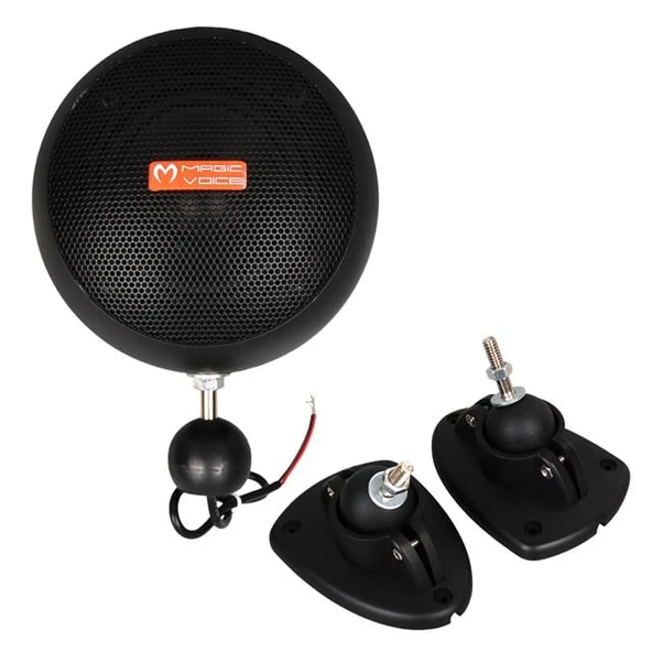 Magicvoice MV-13 7.5 CM 20 Watt Komütatörlü Hat Trafolu Siyah Sütun Sarkık Hoparlör (2'Li Takım) - 3