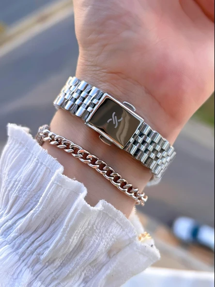 Daniel Klein Çelik Kordon 30 Mt Suya Dayanıklı Kadın Kol Saati+Bileklik BYN.10953.1 - Resim 3