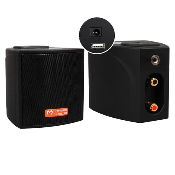 Magicvoice MV-18 30 Watt Hat Trafolu USB'li Sütun Hoparlör (2'Li Takım)