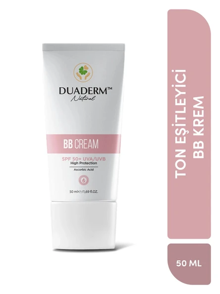 Besleyici ve Ton Eşitleyici BB Krem (SPF 50+ UVA/UVB, Nude Tonu)  50 ml