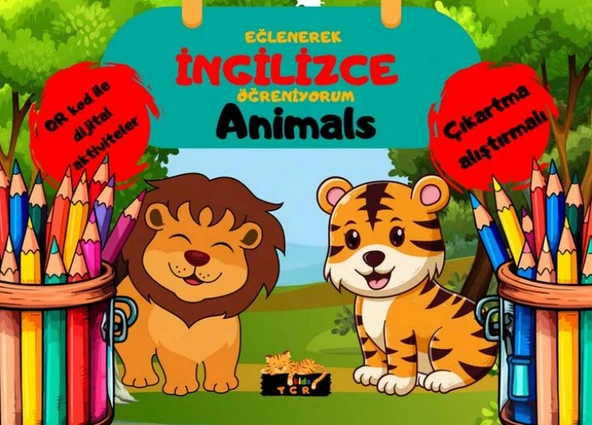 Eğlenerek İngilizce Öğreniyorum - Animals ürün görseli