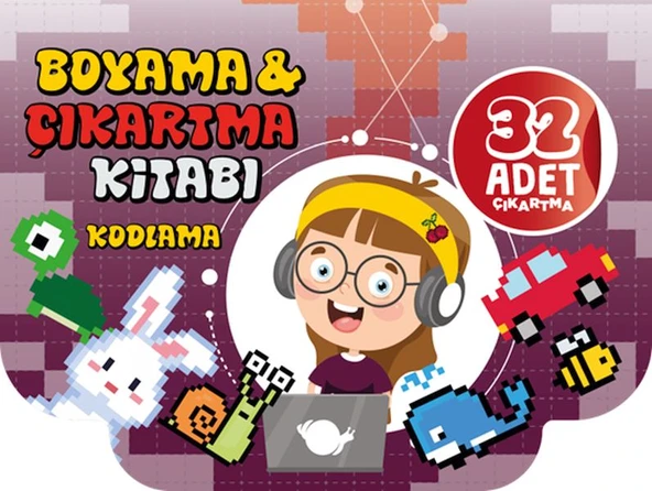 Boyama Ve Çıkartma Kitabı Kodlama ürün görseli