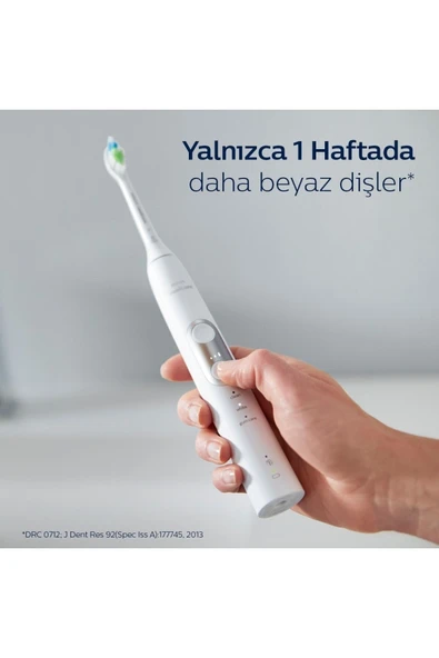 Philips Sonicare HX6877/28 Protective Clean 6100 Şarj Edilebilir Beyaz Diş Fırçası - 2