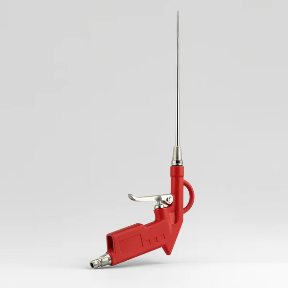 1/4" Hava Üfleme Tabancası Uzun Ağızlı Uçlu Kompresör Uyumlu Hava Temizlik Toz Giderme Tabancası Ucu - Resim 3