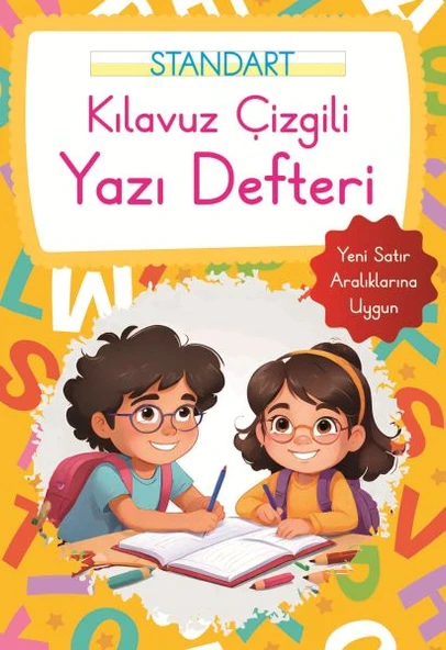 Kılavuz Çizgili Yazı Defteri Küçük Boy - Turuncu ürün görseli