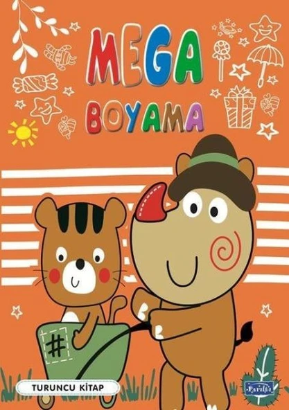 Mega Boyama Turuncu Kitap - 1